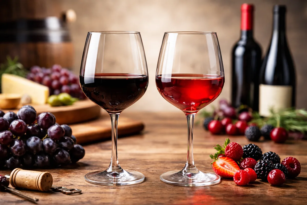 Quelle est la différence entre un vin rouge sec et fruité