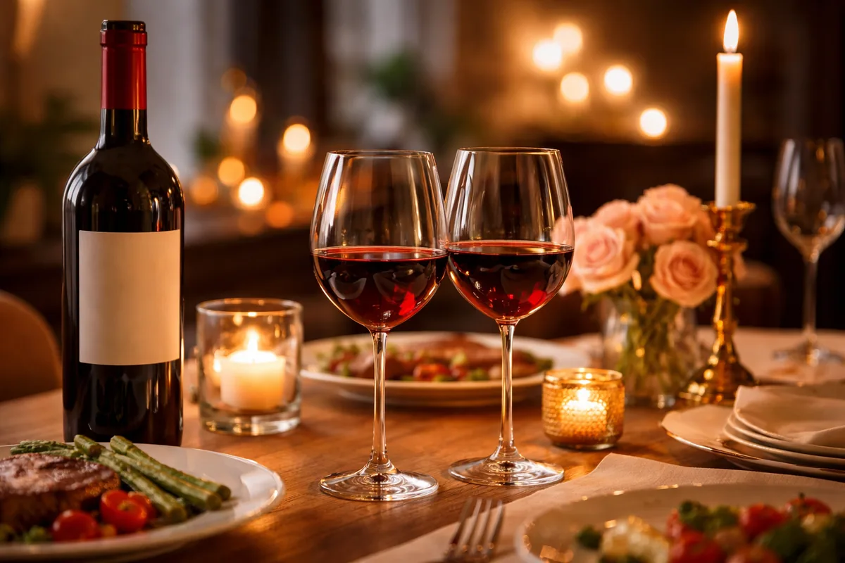 Comment choisir le bon vin pour un dîner romantique